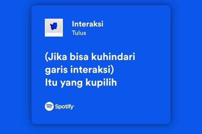 Makna Konotasi Lirik Lagu "Interaksi" dari Tulus: Harapan dan Patah Hati dalam Cinta