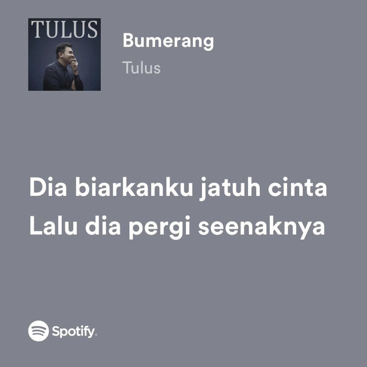 Menilai Makna Lagu 'Bumerang' dari Tulus