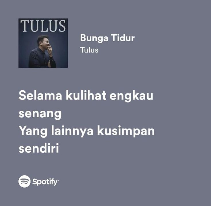 Bunga Tidur" Tulus: Kisah Cinta yang Tergambar dalam Mimpi